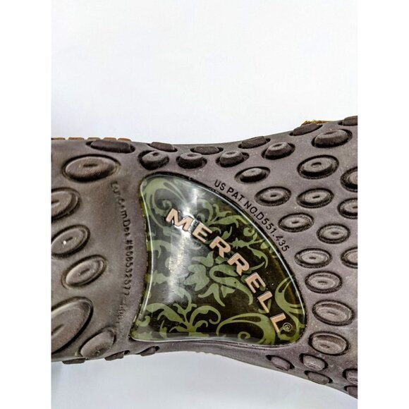 Merrell Plaza Bandeau Tan Suede Mary Jane Ortholit - Picture 8 of 9